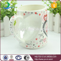 Hot Sale Wholesale Novelty Ceramic Mug With Love Design In China